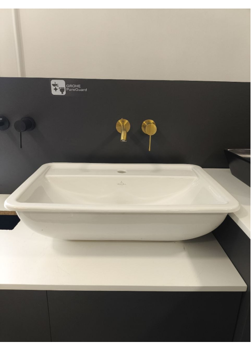 Умывальник врезной в столешницу прямоугольный VILLEROY & BOCH LOOP & FRIENDS 67,5х45 см 51456001 (Сантехнический недолив)