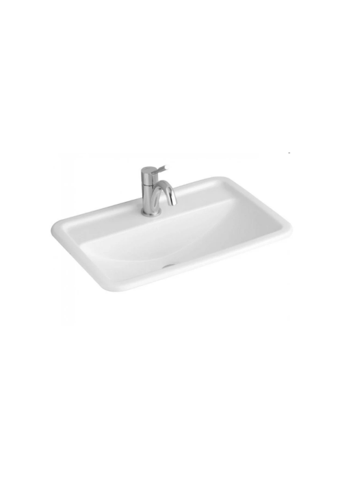 Умывальник врезной в столешницу прямоугольный VILLEROY & BOCH LOOP & FRIENDS 67,5х45 см 51456001 (Сантехнический недолив)