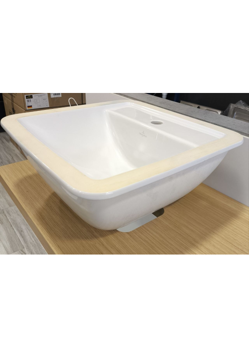 Умывальник прямоугольный врезной под столешницу Villeroy & Boch Loop & Friends 50х50 см, белый (51624001)
