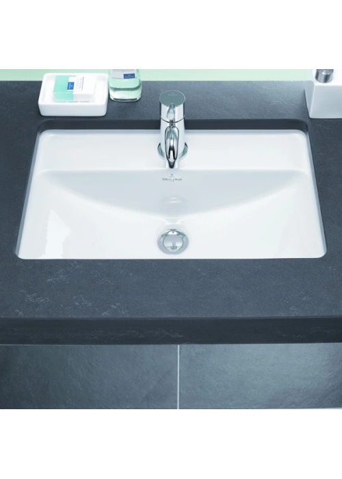 Умывальник прямоугольный врезной под столешницу Villeroy & Boch Loop & Friends 50х50 см, белый (51624001)
