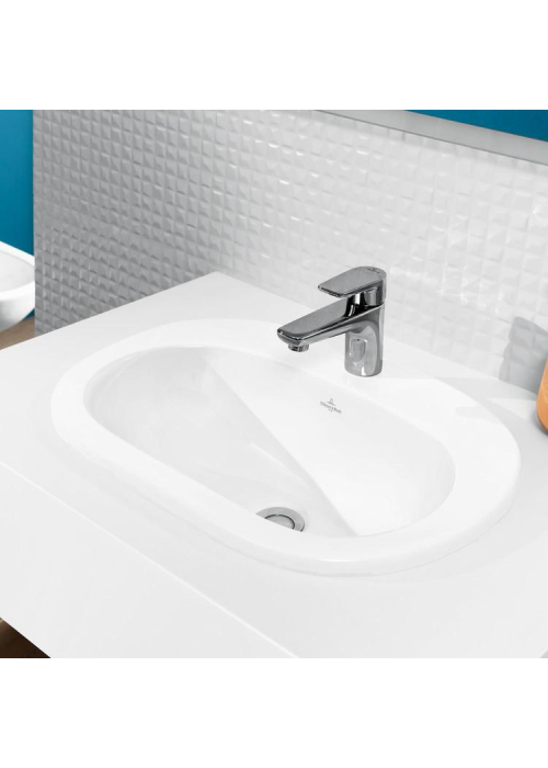 Умывальник овальный врезной в столешницу VILLEROY & BOCH O.NOVO 56х40 см (41615601) UM (Сентехнический недолив)