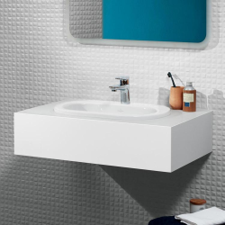 Умивальник овальний врізний в стільницю VILLEROY & BOCH O.NOVO 56х40 см (41615601) UM (Сентехнічний недолив)