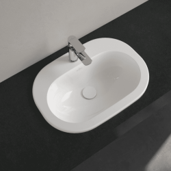 Умивальник овальний врізний в стільницю VILLEROY & BOCH O.NOVO 56х40 см (41615601) UM (Сентехнічний недолив)