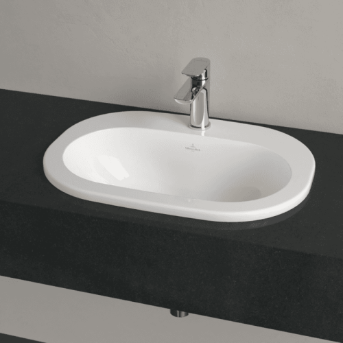 Умивальник овальний врізний в стільницю VILLEROY & BOCH O.NOVO 56х40 см (41615601) UM (Сентехнічний недолив)