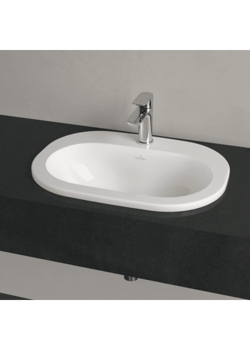 Умывальник овальный врезной в столешницу VILLEROY & BOCH O.NOVO 56х40 см (41615601) UM (Сентехнический недолив)