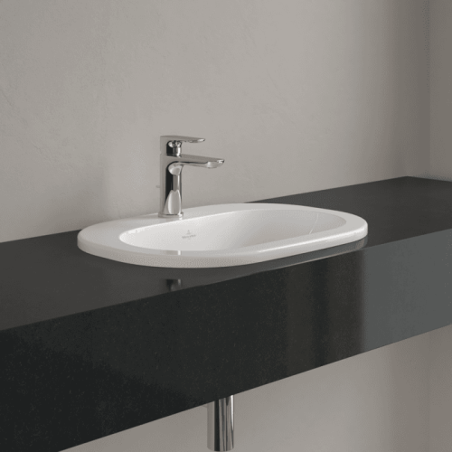 Умивальник овальний врізний в стільницю VILLEROY & BOCH O.NOVO 56х40 см (41615601) UM (Сентехнічний недолив)