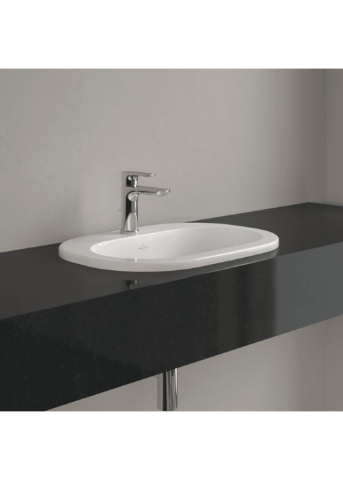 Умывальник овальный врезной в столешницу VILLEROY & BOCH O.NOVO 56х40 см (41615601) UM (Сентехнический недолив)