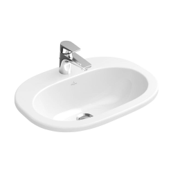 Умивальник овальний врізний в стільницю VILLEROY & BOCH O.NOVO 56х40 см (41615601) UM (Сентехнічний недолив)