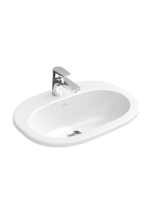 Умывальник овальный врезной в столешницу VILLEROY & BOCH O.NOVO 56х40 см (41615601) UM (Сентехнический недолив)