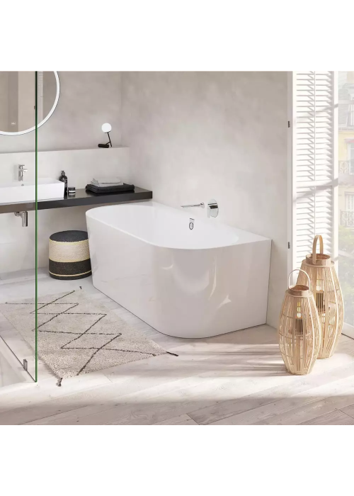 Ванна пристінна кварилова VILLEROY & BOCH Oberon 2.0 180x80см UBQ180OBR9CD00V-01