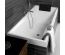 Ванная квариловая прямоугольная VILLEROY&BOCH SQUARO 180*80см, в комплекте с ножками, UBQ180SQR2V-01
