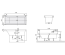 Ванна кварилова прямокутна VILLEROY&BOCH SQUARO 170*75см, в комплекті з ніжками, UBQ170SQR2V-01