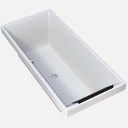 Ванна кварилова прямокутна VILLEROY&BOCH SQUARO 170*75см, в комплекті з ніжками, UBQ170SQR2V-01