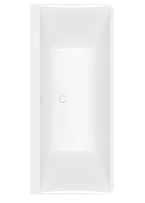 Ванна пристінна кварилова VILLEROY & BOCH SUBWAY 3.0 180x80см UBQ180SBW9CS00V-01