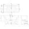 Ванна пристінна кварилова VILLEROY & BOCH SUBWAY 3.0 180x80см UBQ180SBW9CS00V-01