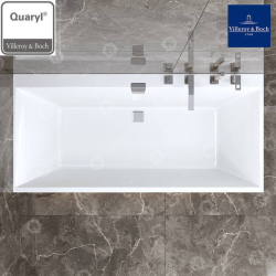 Ванна VILLEROY&BOCH SQUARO EDGE 12 190x90см (ніжки+комплект злив/перелив) UBQ190SQE2DV-01