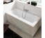 Ванна кварилова прямокутна VILLEROY&BOCH SQUARO EDGE 12 180*80см з ножками та зливом-переливом UBQ180SQE2DV-01 (Знижена в ціні позиція)