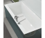 Ванна кварилова прямокутна VILLEROY&BOCH SQUARO EDGE 12 180*80см з ножками та зливом-переливом UBQ180SQE2DV-01 (Знижена в ціні позиція)