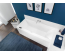 Ванна кварилова прямокутна VILLEROY&BOCH SQUARO EDGE 12 180*80см з ножками та зливом-переливом UBQ180SQE2DV-01 (Знижена в ціні позиція)