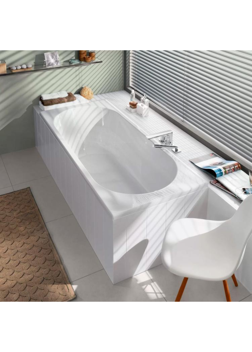 Ванна кварилова прямокутна VILLEROY & BOCH Oberon 180x80см UBQ180OBE2V-01 + ніжки U99740000