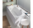 Ванная квариловая прямоугольная VILLEROY & BOCH Oberon 180x80см UBQ180OBE2V-01 + ножки U99740000