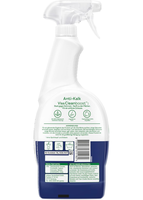 Засіб для прибирання Viss Anti-Kalk Cleanboost, 750 ml B09XBLZK33