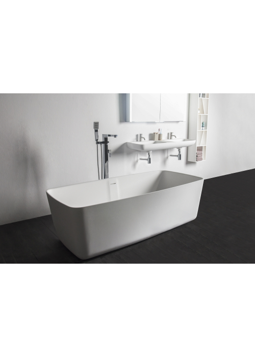 Ванна VOLLE окрема кам'яна Solid surface 1680*800*530 мм, 12-40-034