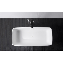 Ванна VOLLE окрема кам'яна Solid surface 1680*800*530 мм, 12-40-034