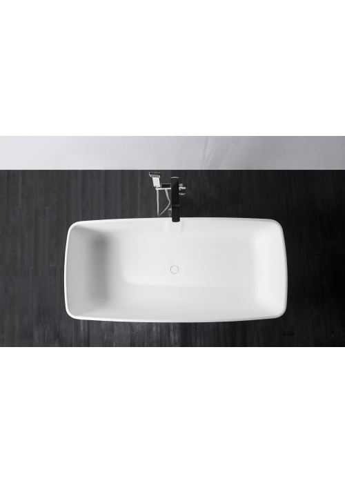 Ванна VOLLE окрема кам'яна Solid surface 1680*800*530 мм, 12-40-034
