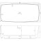 Ванна VOLLE отдельностоящая каменная Solid surface 1680*800*530 мм, 12-40-034
