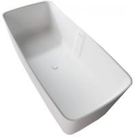 Ванна VOLLE отдельностоящая каменная Solid surface 1680*800*530 мм, 12-40-034
