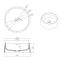 Раковина накладна VOLLE Solid surface, 13-40-468