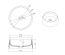 Раковина накладна VOLLE Solid surface, 13-40-468
