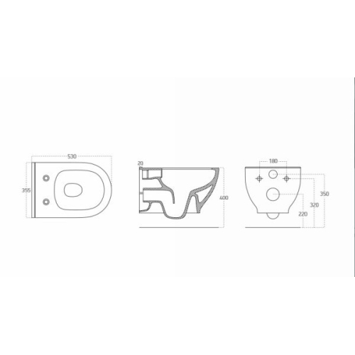 Комплект: Інсталяція GROHE Rapid SL 3884000G + унітаз VOLLE Altea Rimless 13-64-267 + сидіння Slim Soft Close +37131000