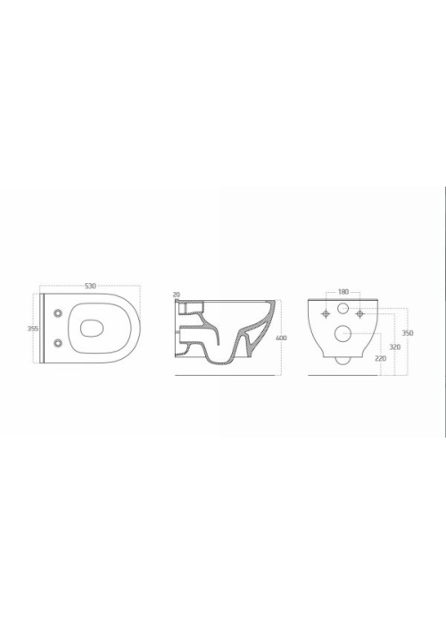 Комплект: Інсталяція GROHE Rapid SL 3884000G + унітаз VOLLE Altea Rimless 13-64-267 + сидіння Slim Soft Close +37131000