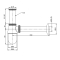 Сифон колбовий для раковини Volle, 90-00-181