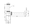 Сифон колбовий для раковини Volle, 90-00-181