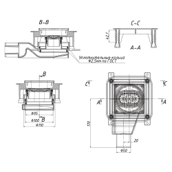 Душовий трап Waterway Spot X 10x10 (WSX100001N2)