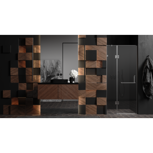 Душові двері Weston WD 3 Розпашні Хром 200x120 см