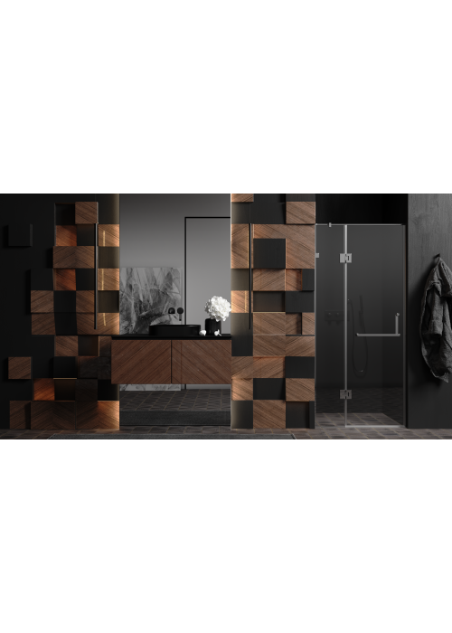 Душові двері Weston WD 3 Розпашні Хром 200x120 см