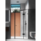 Душові двері Weston WD 4 Розпашні Хром 200x140 см
