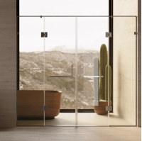 Душові двері Weston WD 5 Розпашні Хром 200x200 см