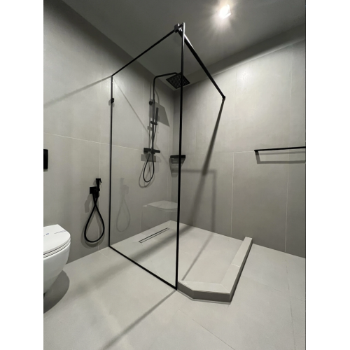 Душевая перегородка Weston WP 0 120/200 black  WP-0-120-200-B 