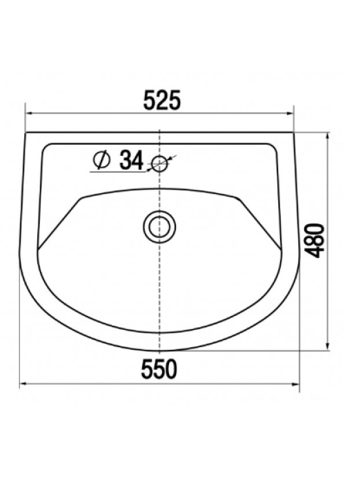 Меблева раковина Keramin СТИЛЬ 55 A0040574