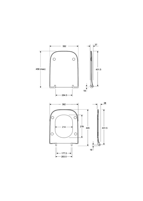 Сиденье для унитаза KOLO MODO SOFT-CLOSE, L30115000