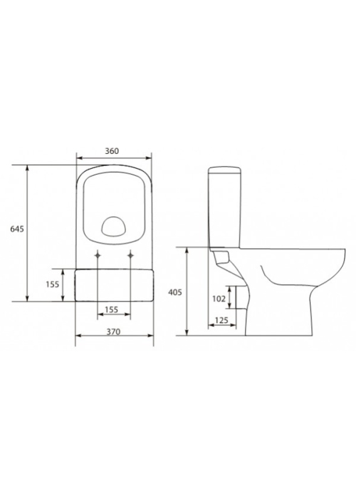 Унітаз-компакт Cersanit Colour Clean On 011, 3/5 Л, + СИДІННЯ DUROPLAST, SOFT-CLOSE БІЛЕ K103-028