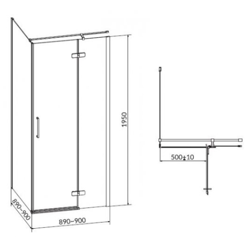 Душова кабіна Cersanit JOTA 90x90 (EZZS1001055980)