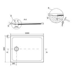 Піддон акриловий Cersanit TAKO 100x80 (S204-019)