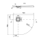 Піддон акриловий Cersanit TAKO SLIM 90x90 + сифон Virt (S601-120)