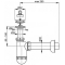 Сифон для умывальника D40 с гибким соединением A41+A71